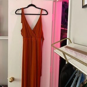 Burnt orange sun dress